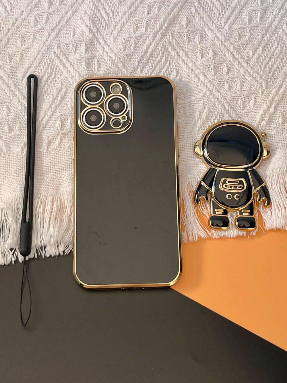 Premium Astronaut Decor Phone Case With Stand - Brand My Case
