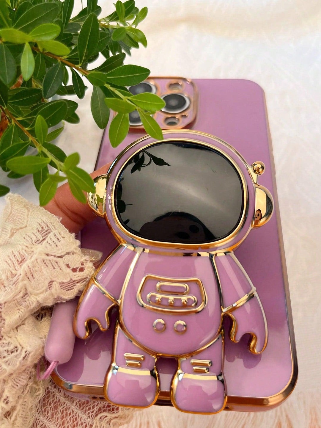 Premium Astronauts Phone Case With Stand - Brand My Case
