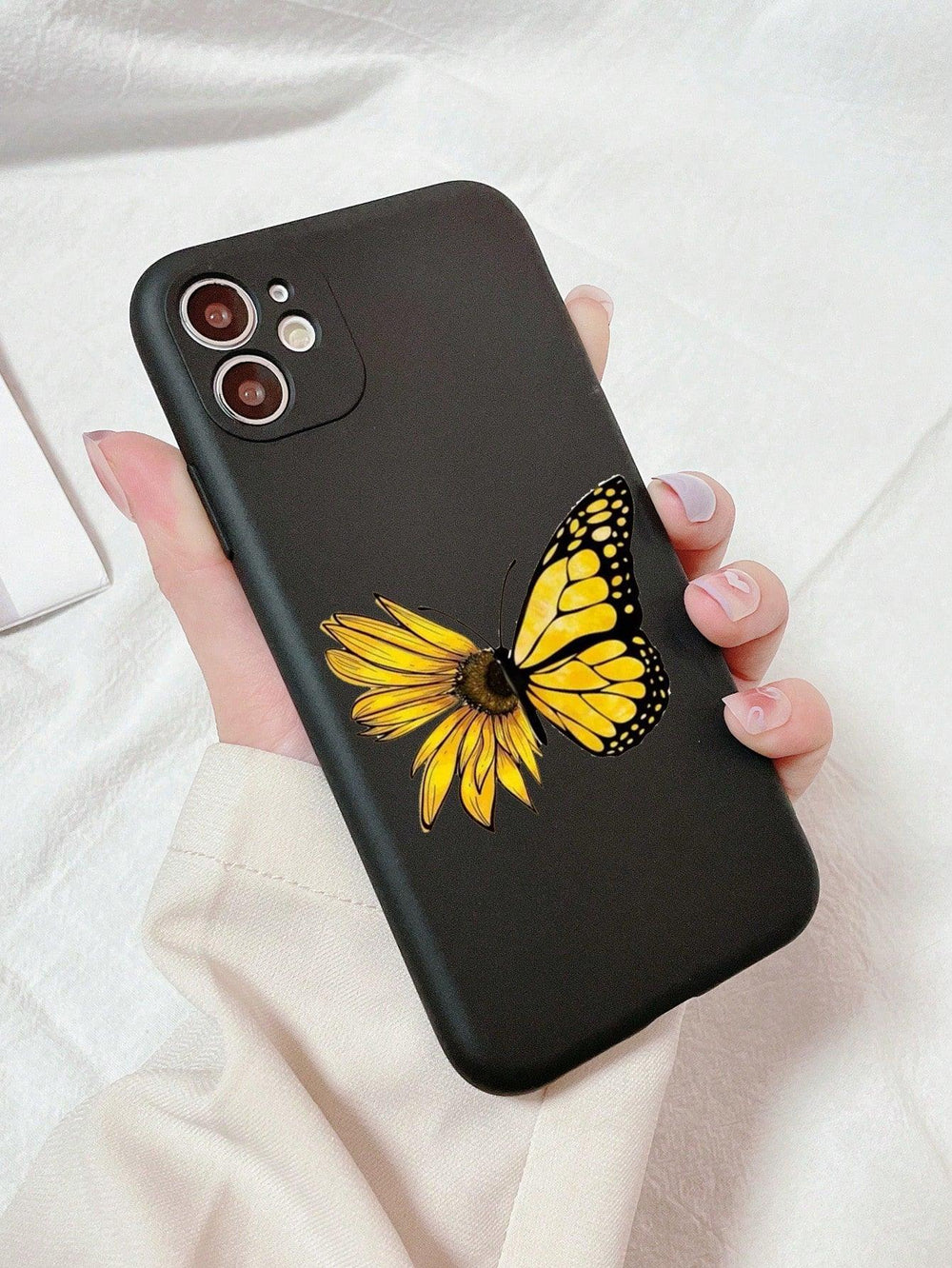 Premium Black Butterfly Pattern Phone Cases - Brand My Case