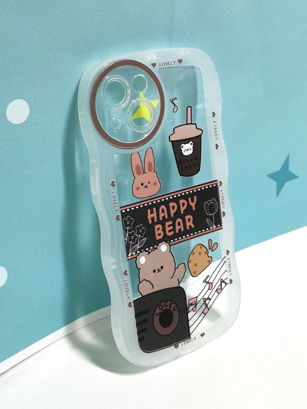 Premium Cartoon Bear & Rabbit Print Phone Cases - Brand My Case