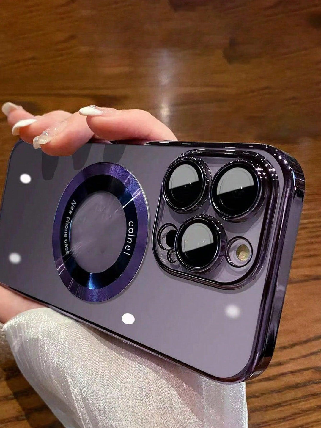 Premium Purple Magnetic Minimalist Phone Case - Brand My Case