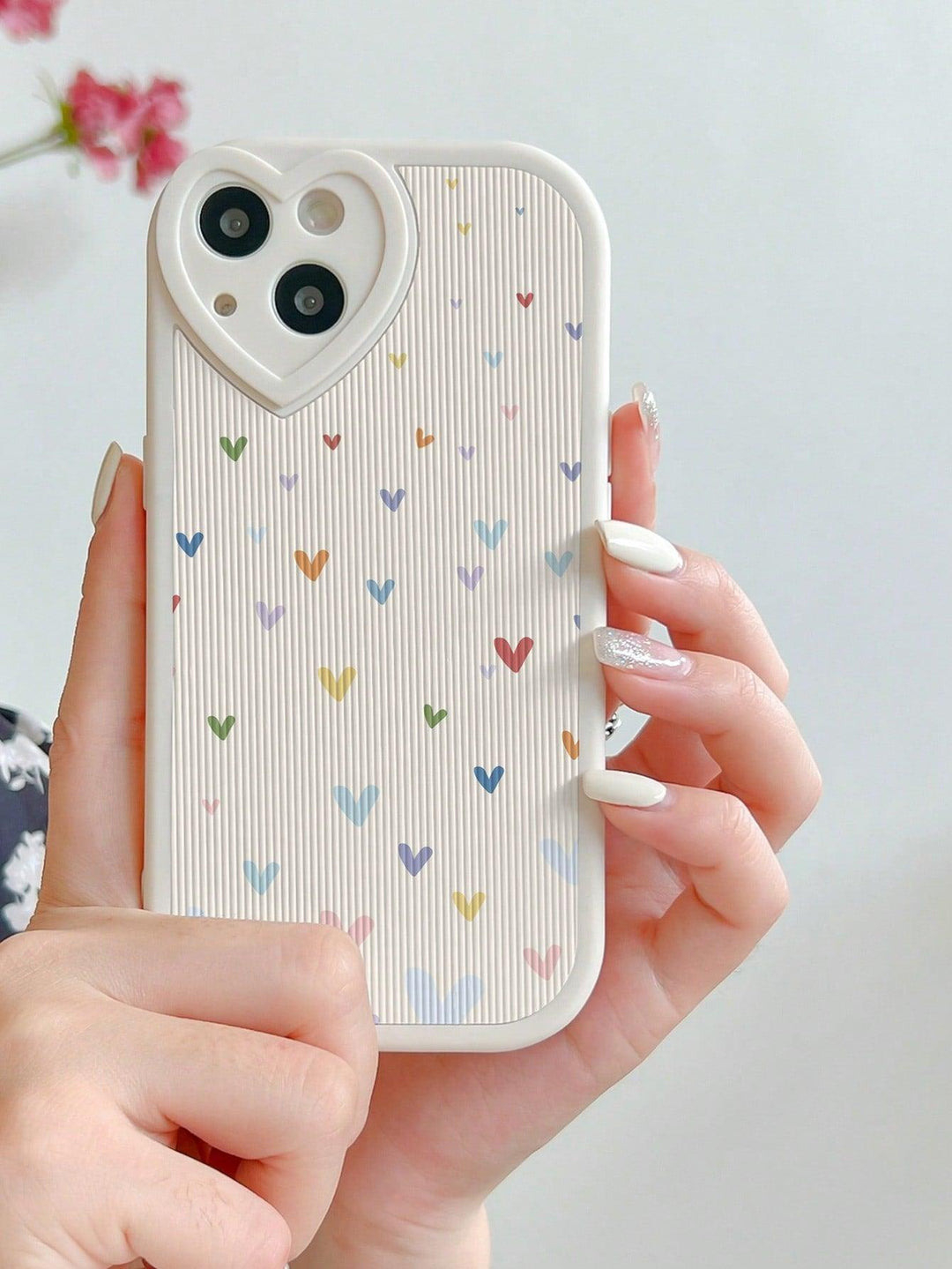Pretty Heart Pattern Phone Case - Brand My Case