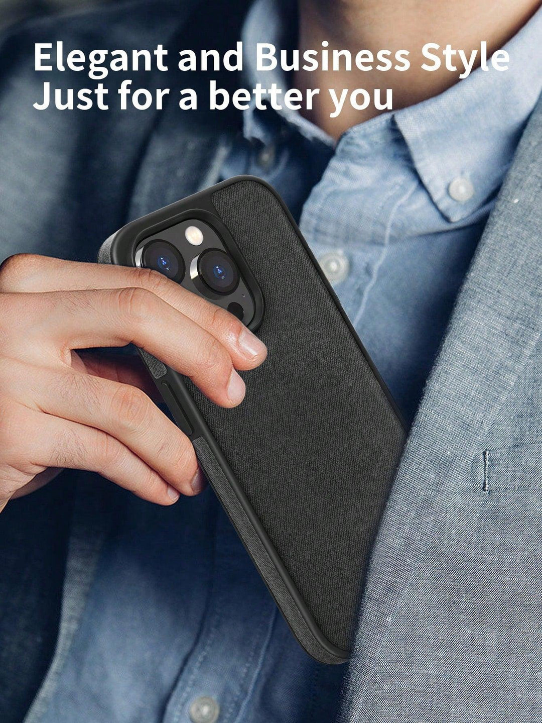 PU Business Style Anti fall Phone Case For Men - Brand My Case