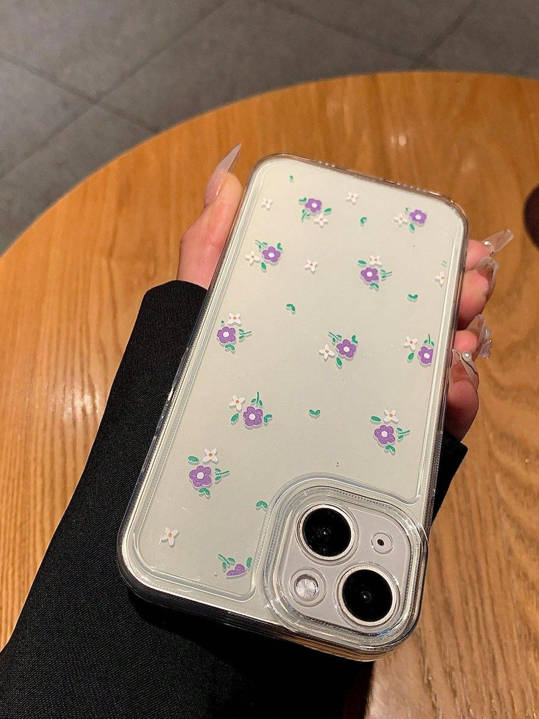Purple Flower Pattern Phone Case - Brand My Case