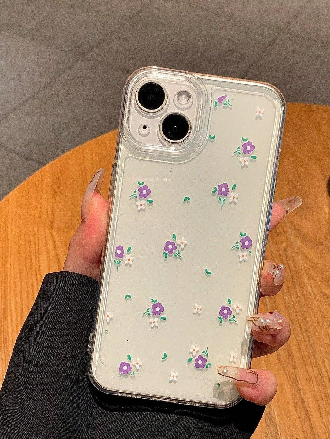 Purple Flower Pattern Phone Case - Brand My Case