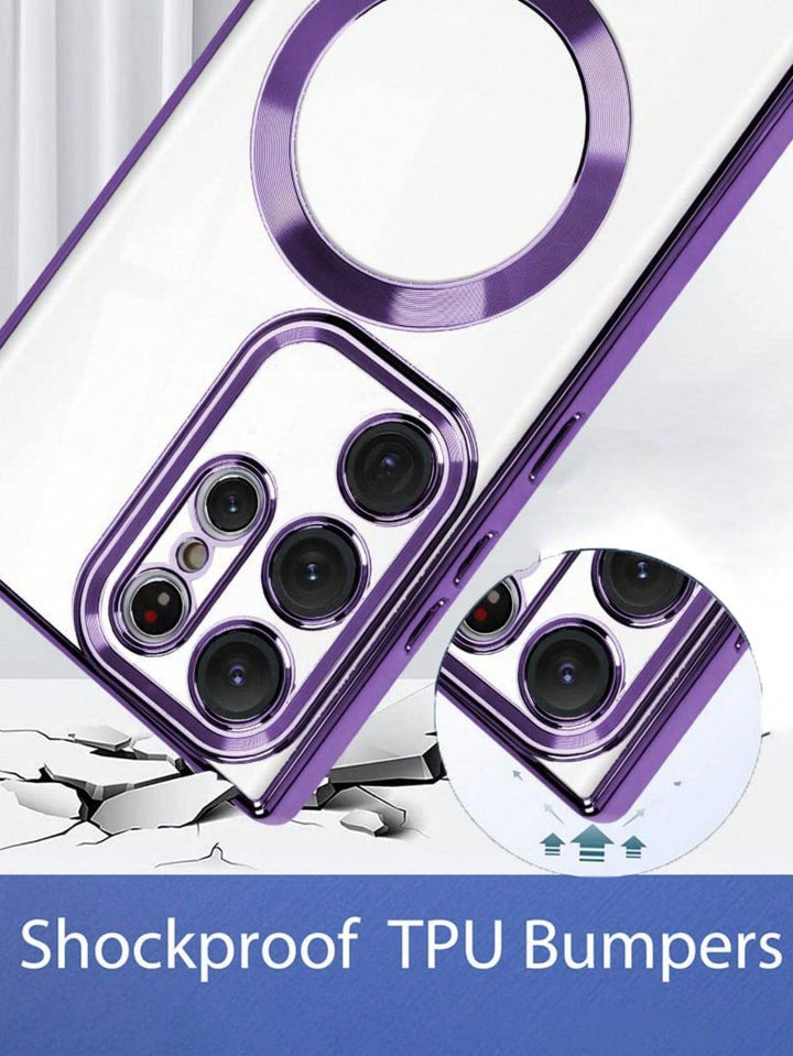 Purple TPU Magnetic Phone Case - Brand My Case