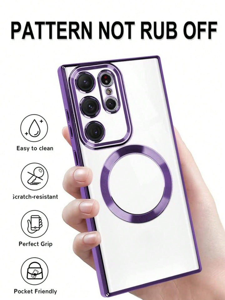 Purple TPU Magnetic Phone Case - Brand My Case
