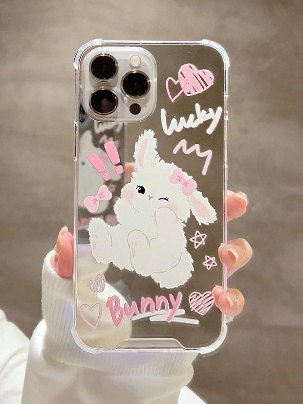 Rabbit Pattern Mirror Phone Case - Brand My Case
