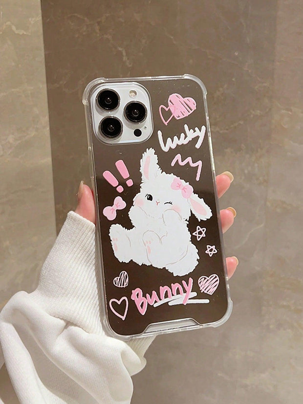 Rabbit Pattern Mirror Phone Case - Brand My Case