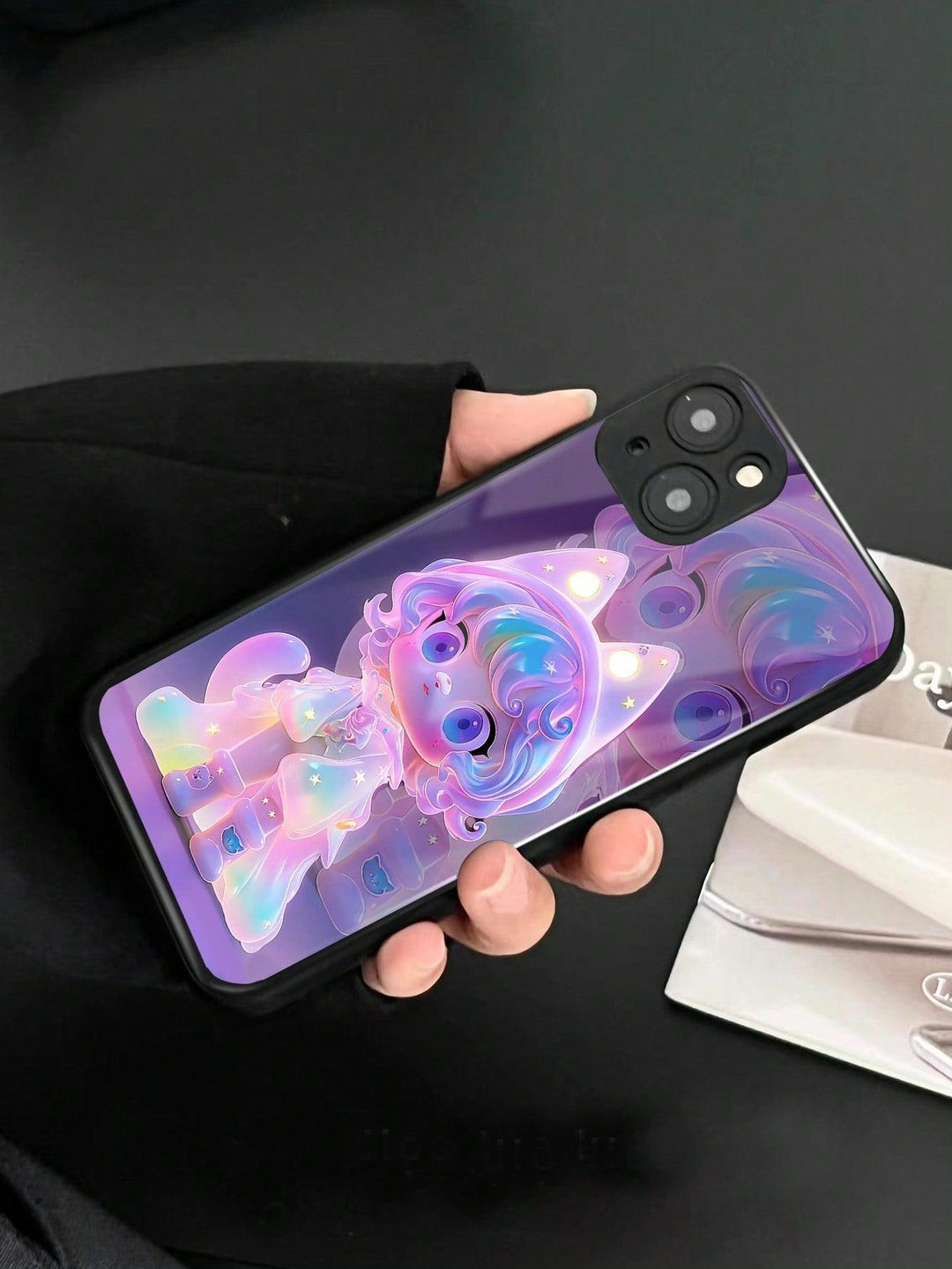 Rainbow Figure Graphic Glass Phone Cases - Brand My Case