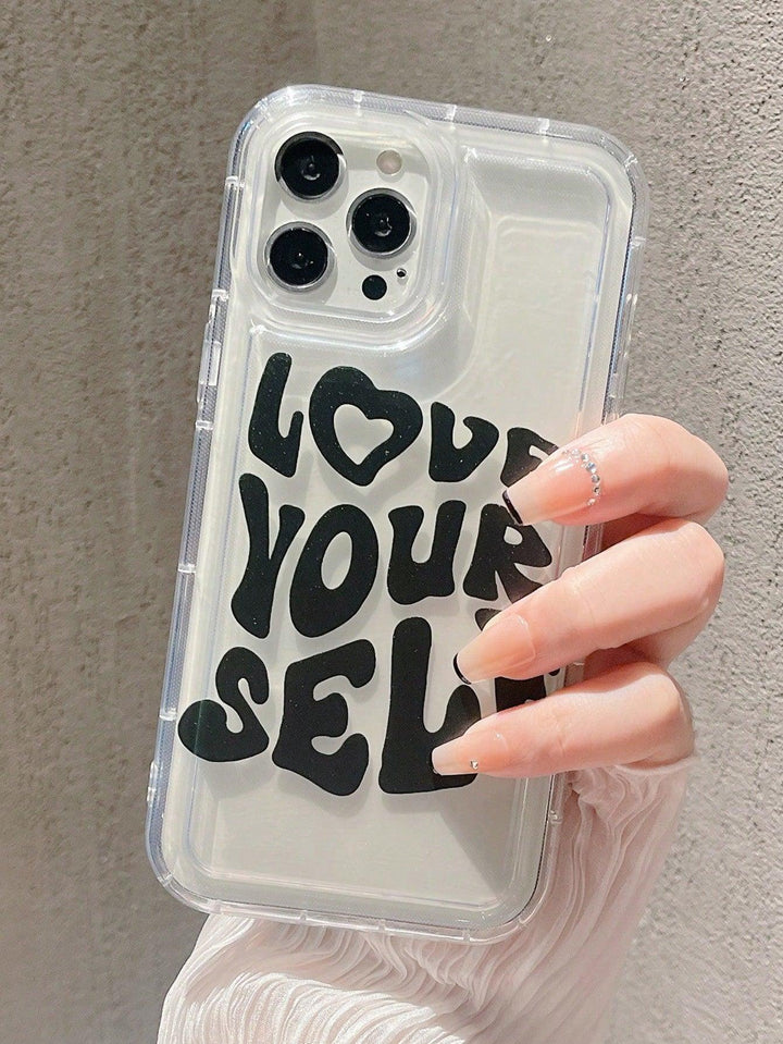 Self Gratitude Graphic Clear Phone Case - Brand My Case