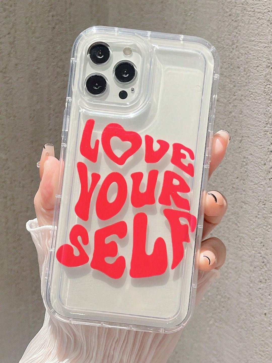 Self Gratitude Graphic Clear Phone Case - Brand My Case