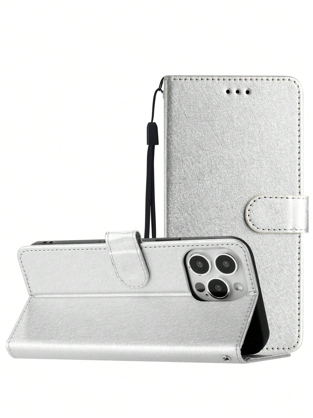 Silver Premium Solid PU Phone Cases - Brand My Case