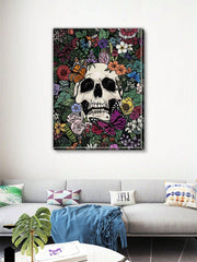Skull Pattern Unframed Painting Modern Chemical Fiber Wall Art Prints For Home Decor - Brand My Case