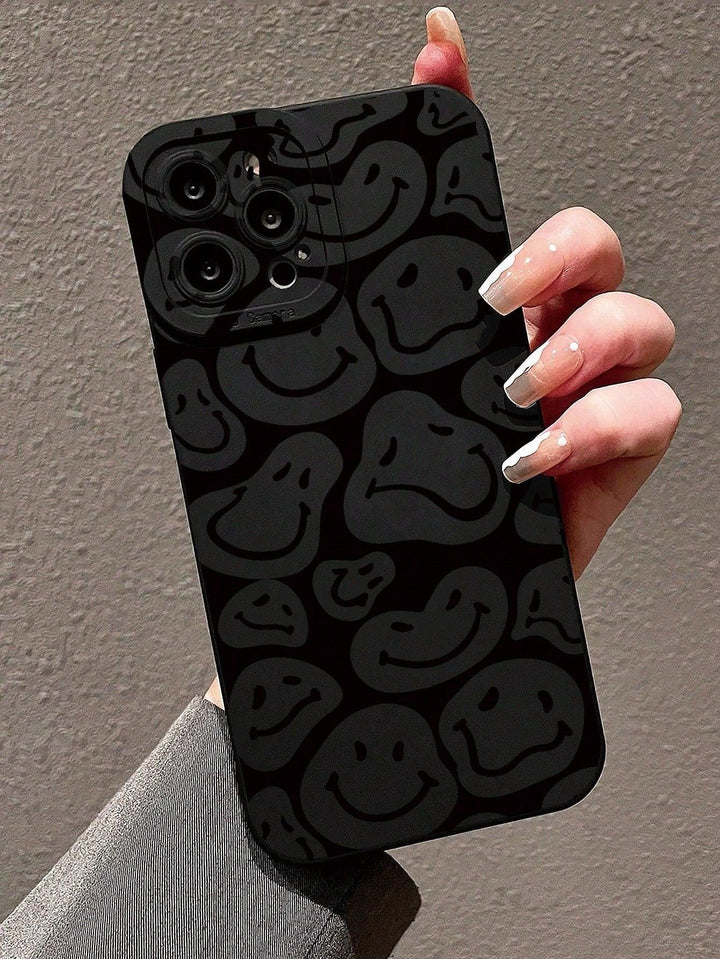 Smiling Face Print Phone Case - Brand My Case