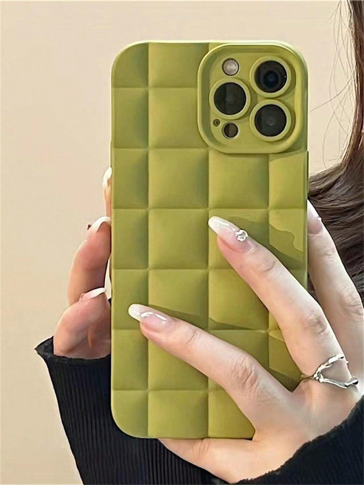 Solid Color Plaid Phone Case - Brand My Case