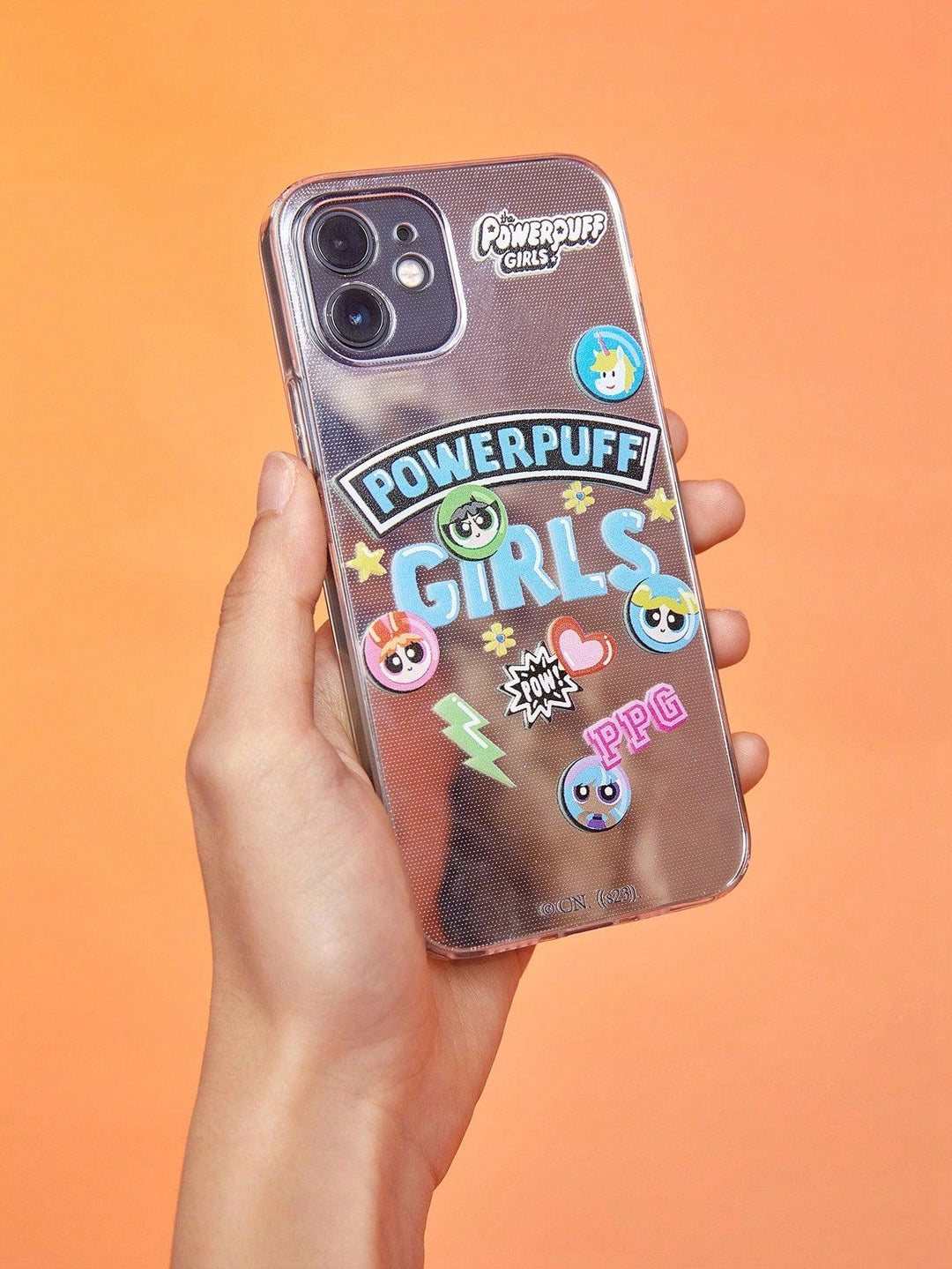 The Powerpuff Girls ROMWE Cartoon Letter Graphic Phone Case - Brand My Case