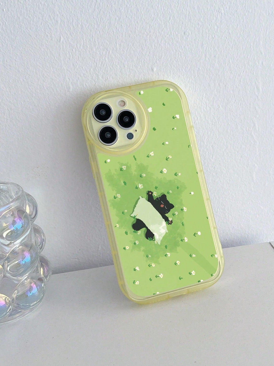 Tiny Grass Cat Pattern Phone Case - Brand My Case