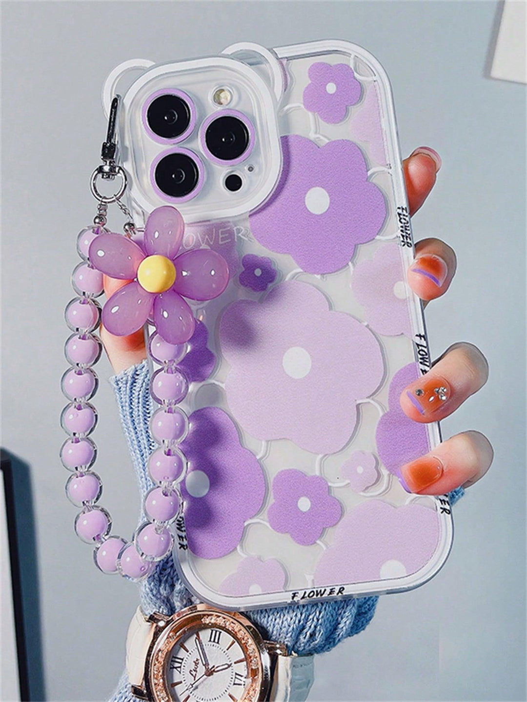Vibrant Floral Phone Case with Secure Lanyard - Brand My Case