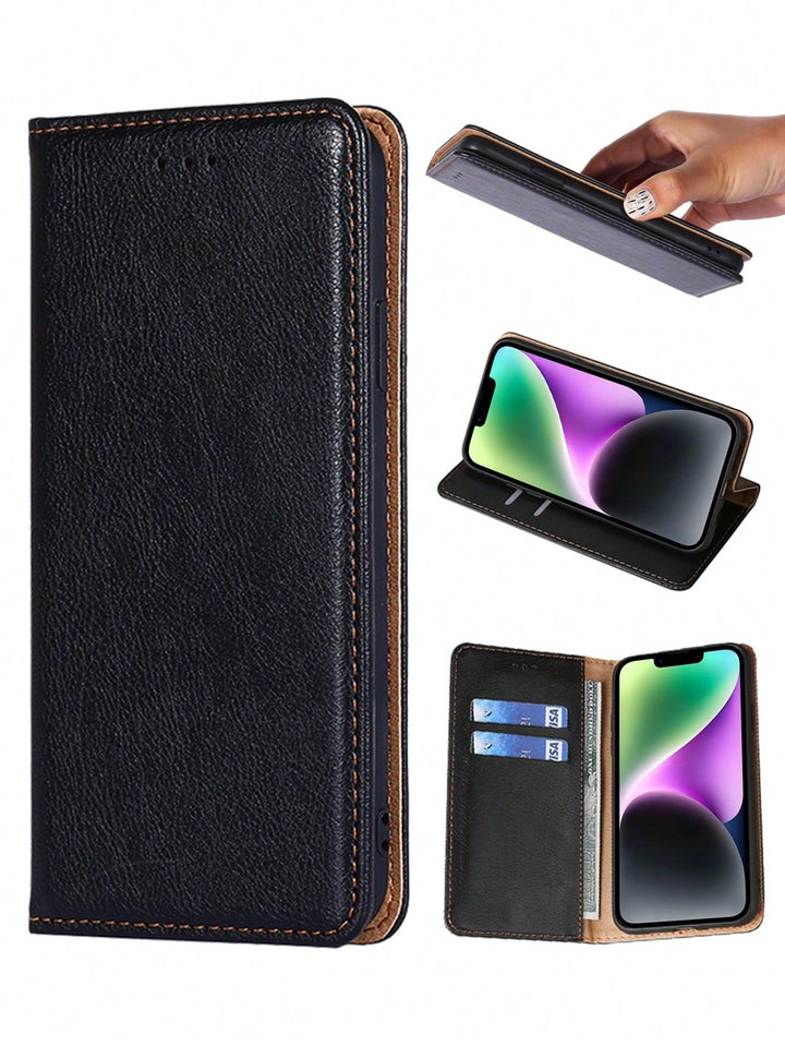 Wallet Design PU Anti Fall Magnetic Phone Case - Brand My Case