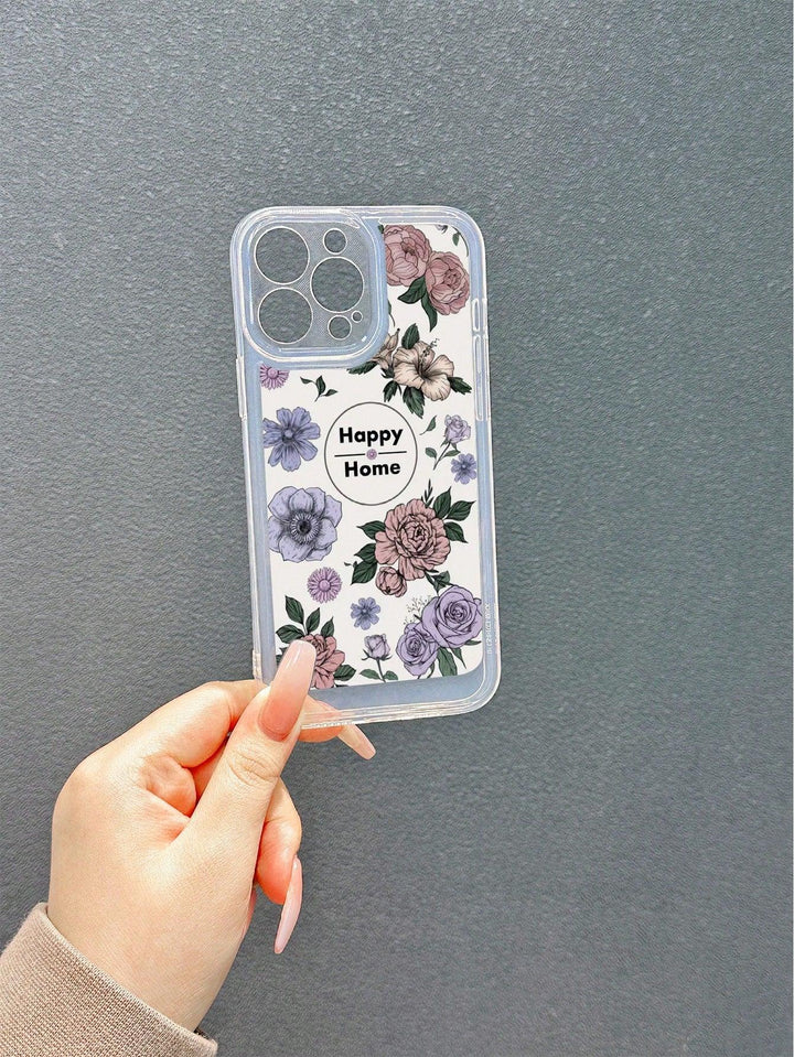 Worm Floral Print Phone Case With Lanyard - Brand My Case