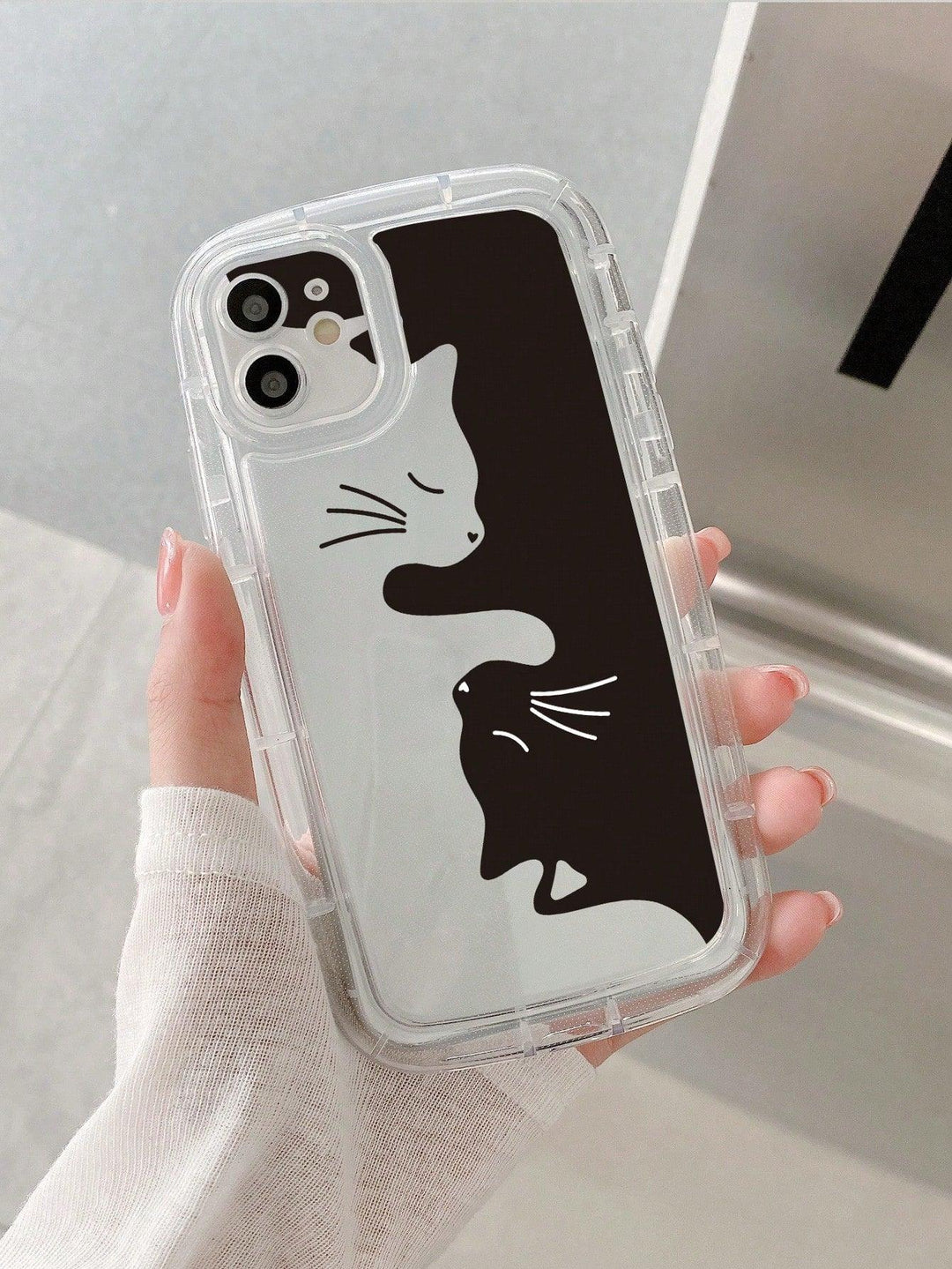 Ying Yang Cats Pattern Phone Case - Brand My Case