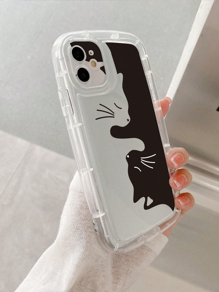 Ying Yang Cats Pattern Phone Case - Brand My Case